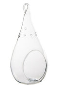 Large 7.25" Glass Tear Drop Plant Orb/Terrarium