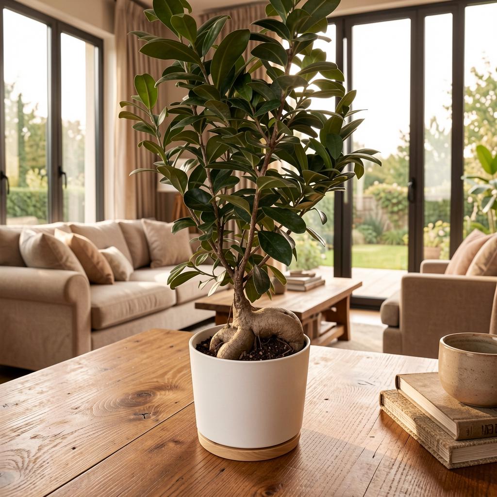 Ginseng Ficus Bonsai, 6-Inch Pot
