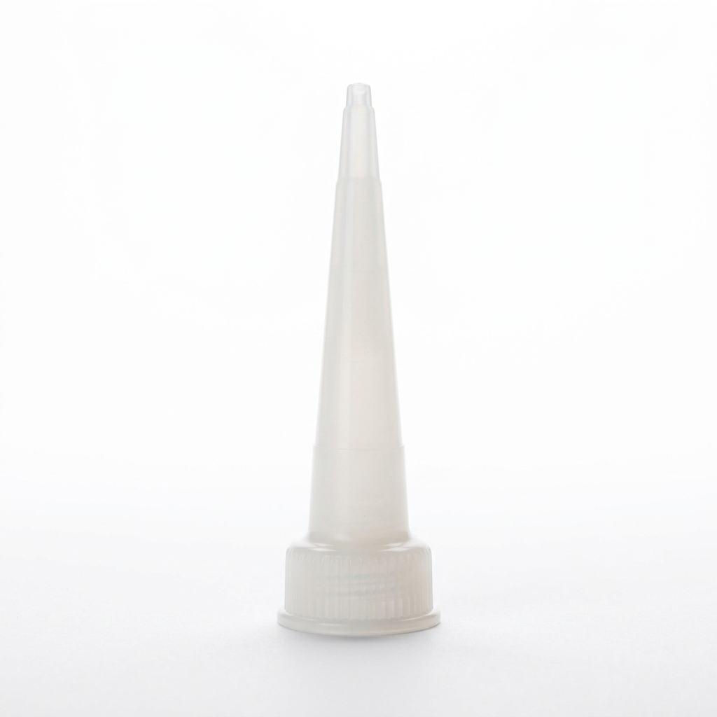 Small translucent Snip Tip adhesive applicator shown upright on a white background; adhesive sold separately.