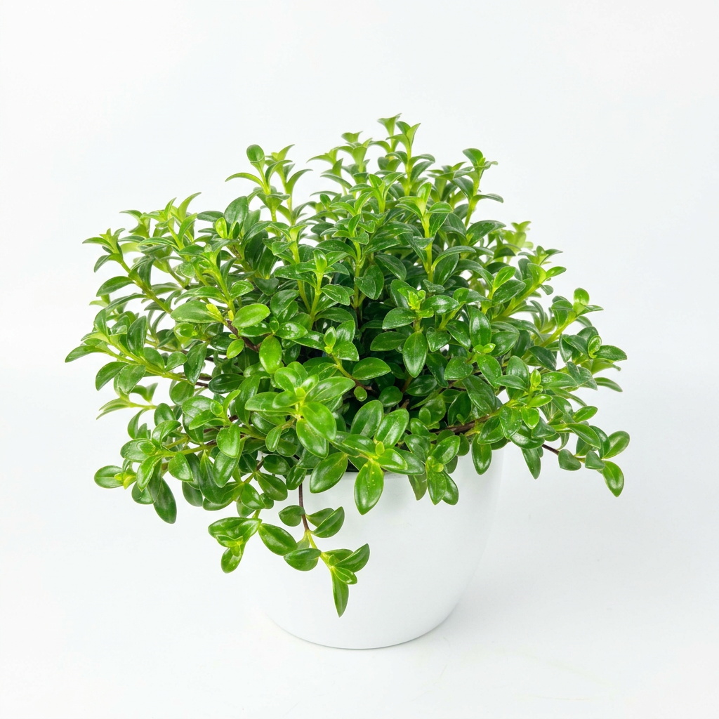 Nematanthus Candy Corn styled in a white 6-inch BASEL planter; decorative planter sold separately