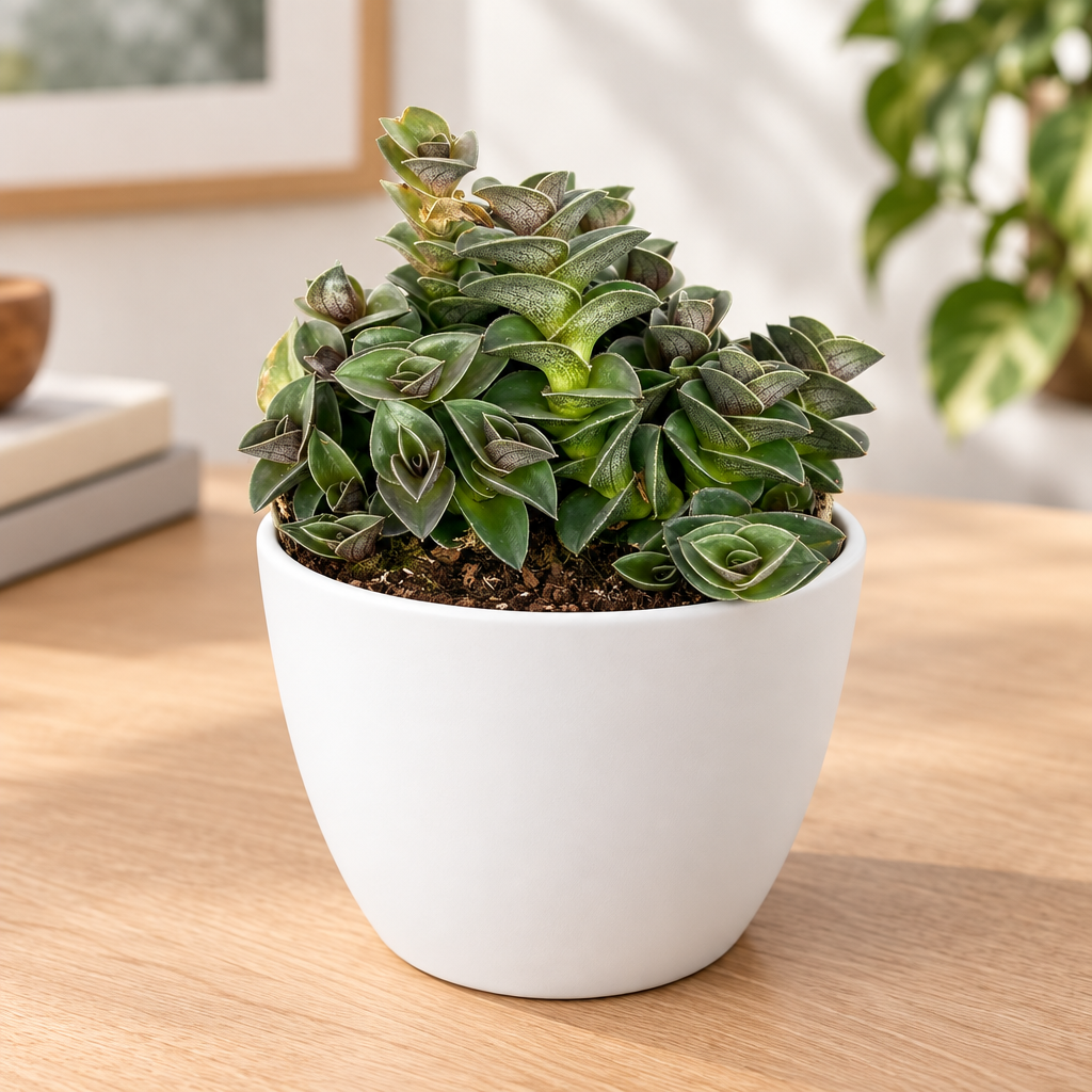 Chain Plant styled in white Basel 4.7-inch planter, sold separately