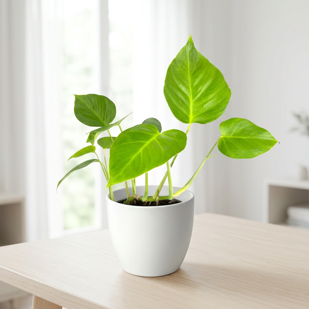 Monstera Sierrana styled near a bright indoor window in a white BASEL planter; decorative planter sold separately
